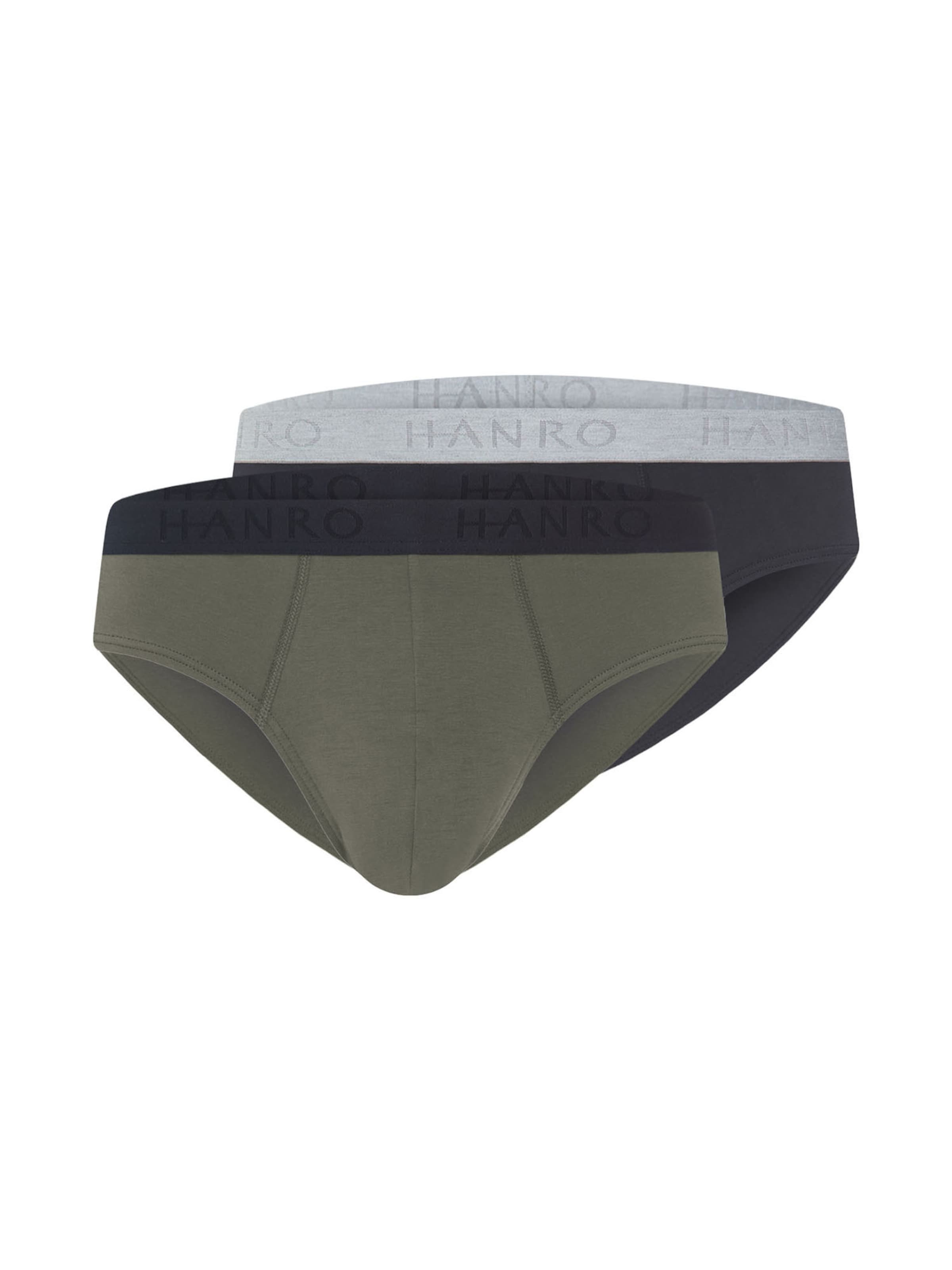 Hanro Slip ' Cotton Essentials ' in Grün: Vorderseite