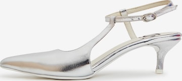 CESARE GASPARI Pumps in Silber: Vorderseite