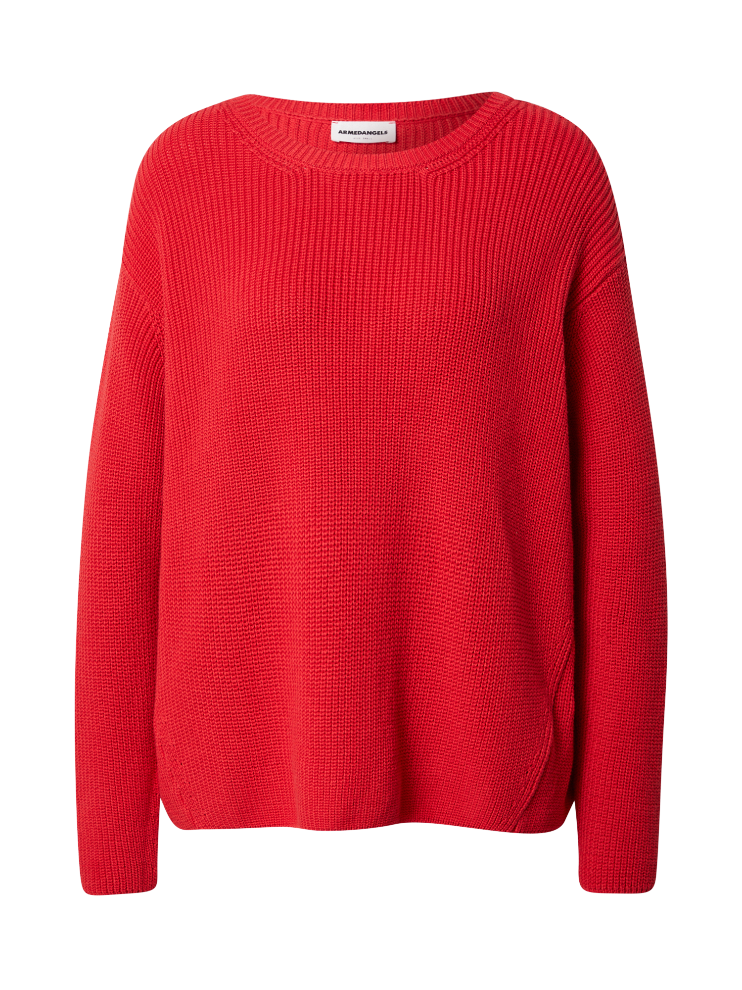 Donna Taglie comode ARMEDANGELS Pullover in Rosso Ciliegia 