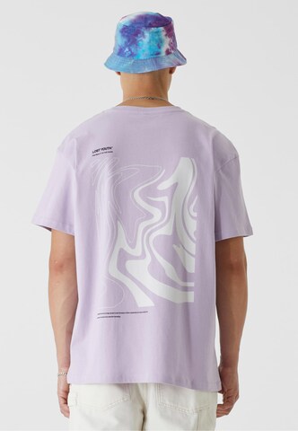 Lost Youth T-Shirt 'Chaos' in Lila