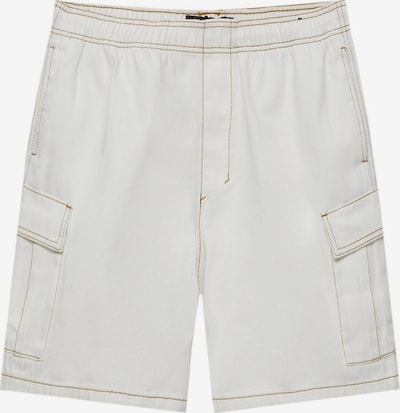 Pull&Bear Pantalon cargo en beige, Vue avec produit