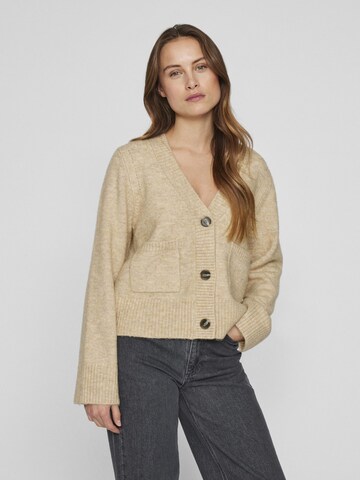 VILA Strickjacke in Beige: Vorderseite