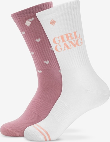 Chaussettes J.Clay en violet : devant