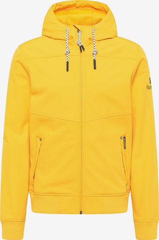 Schmuddelwedda Between-Season Jacket in Yellow: front