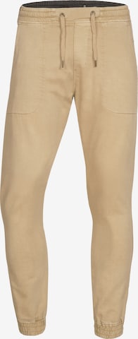 Regular Pantalon cargo INDICODE JEANS en beige : devant