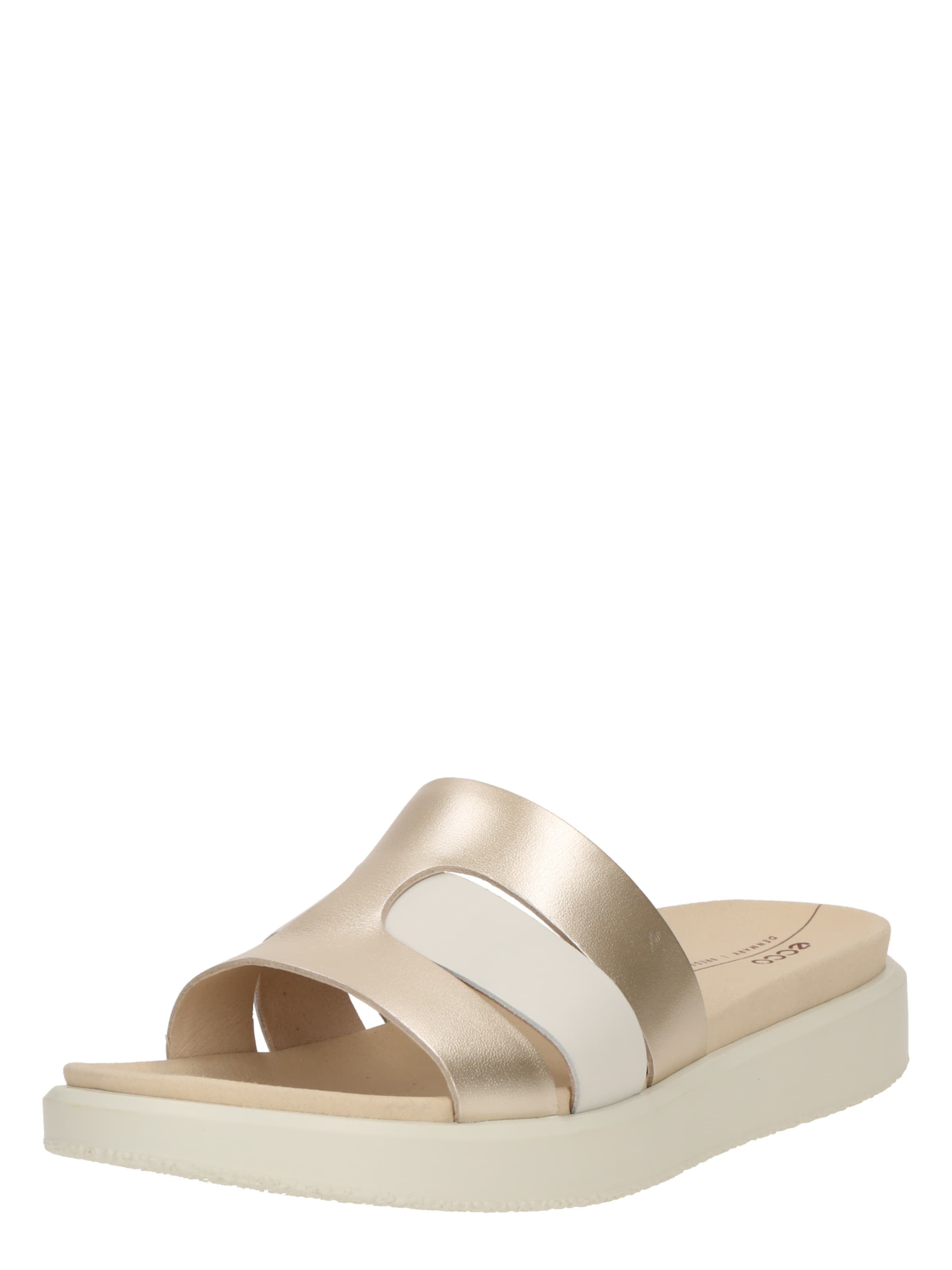 ECCO Pantolette 'Flowt' in Gold: Vorderseite