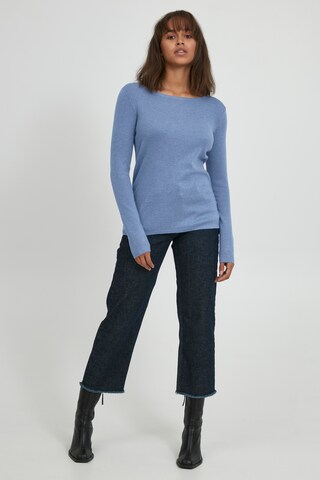 PULZ Jeans Sweater 'PZSARA' in Brown