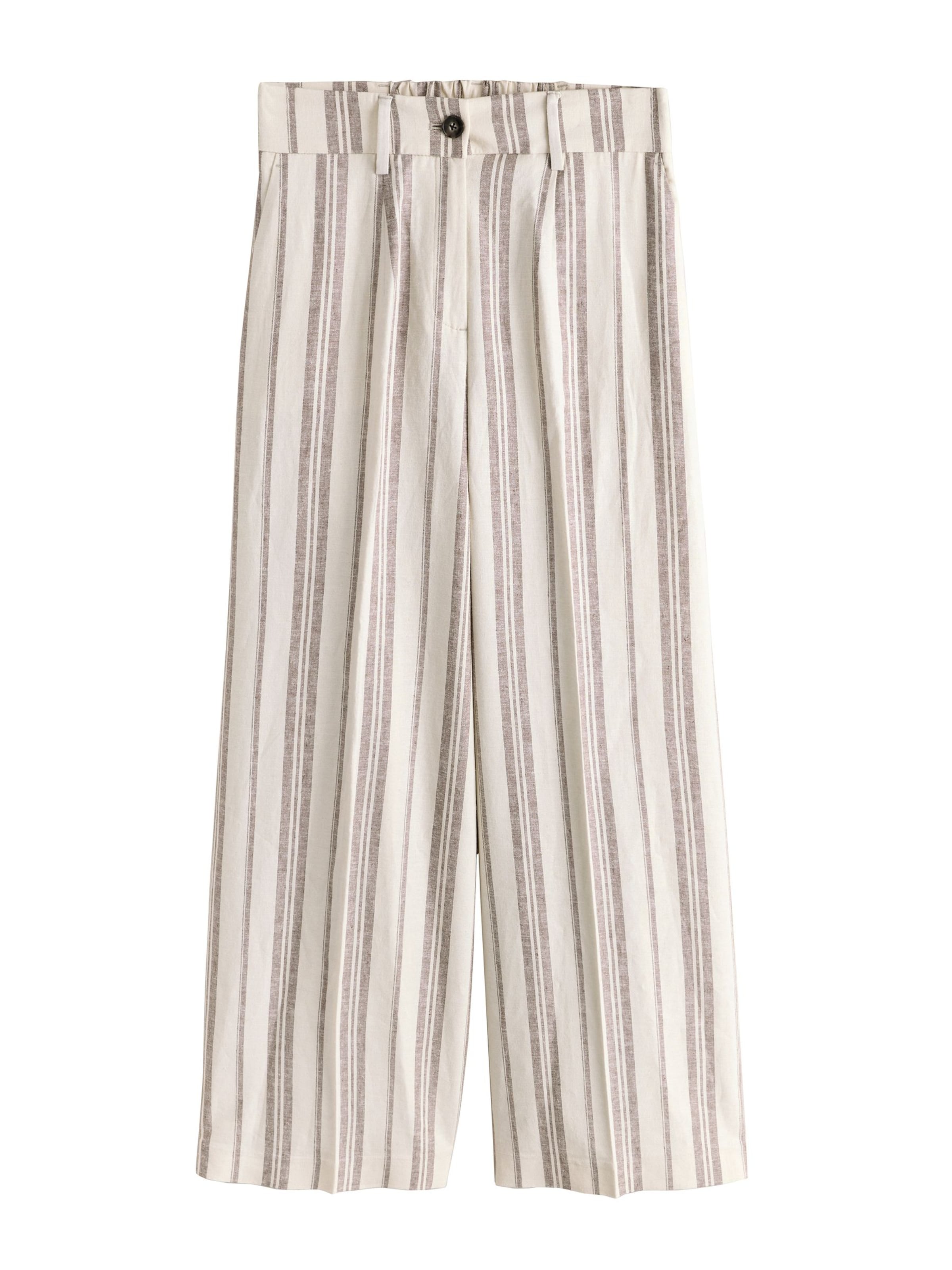 Next Wide Leg Hose in Beige: Vorderseite