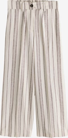 Wide Leg Pantalon à plis Next en beige : devant