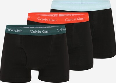 Calvin Klein Underwear Boksershorts i lyseblå / mørkegrøn / mørkeorange / sort, Produktvisning