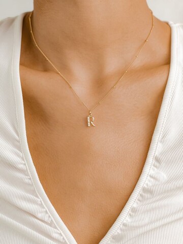 Collana 'Letter R' di Hey Happiness in oro
