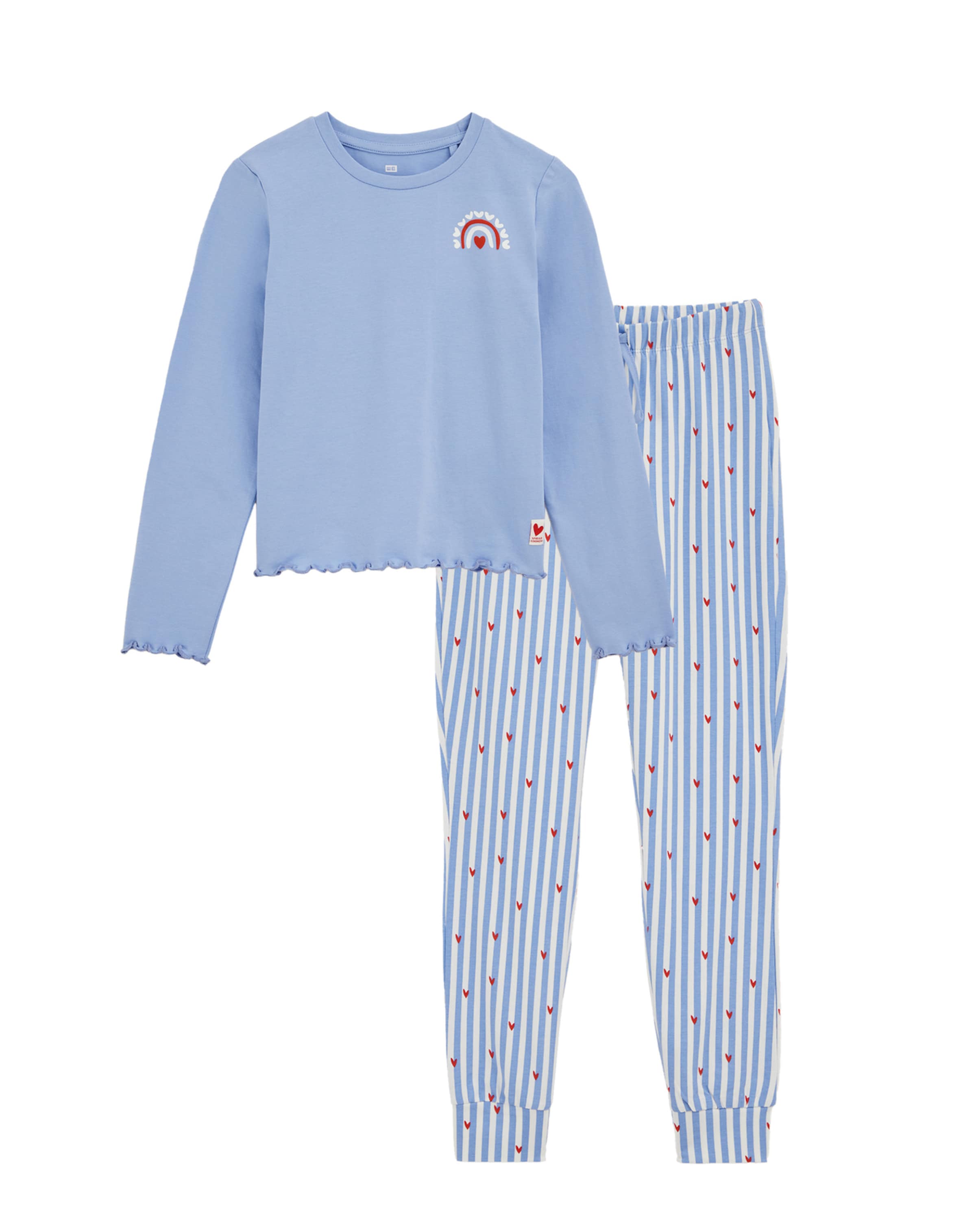 WE Fashion Pyžamo – modrá: přední strana