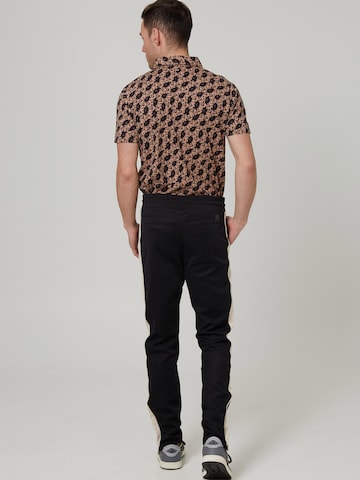 4funkyflavours Slimfit Pantalon 'Black Rhythm Happening' in Zwart