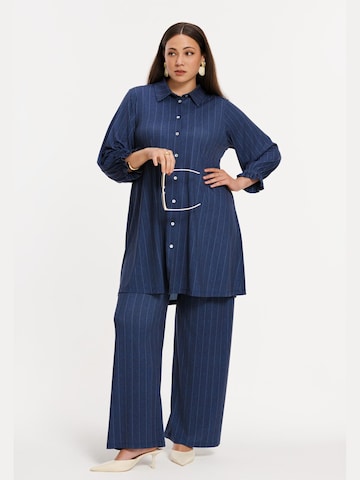 YOEK Regular Broek in Blauw