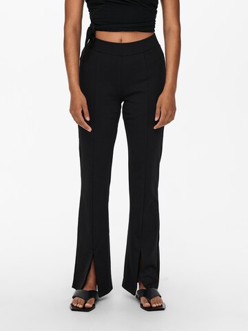 évasé Pantalon 'Ciana' ONLY en noir : devant