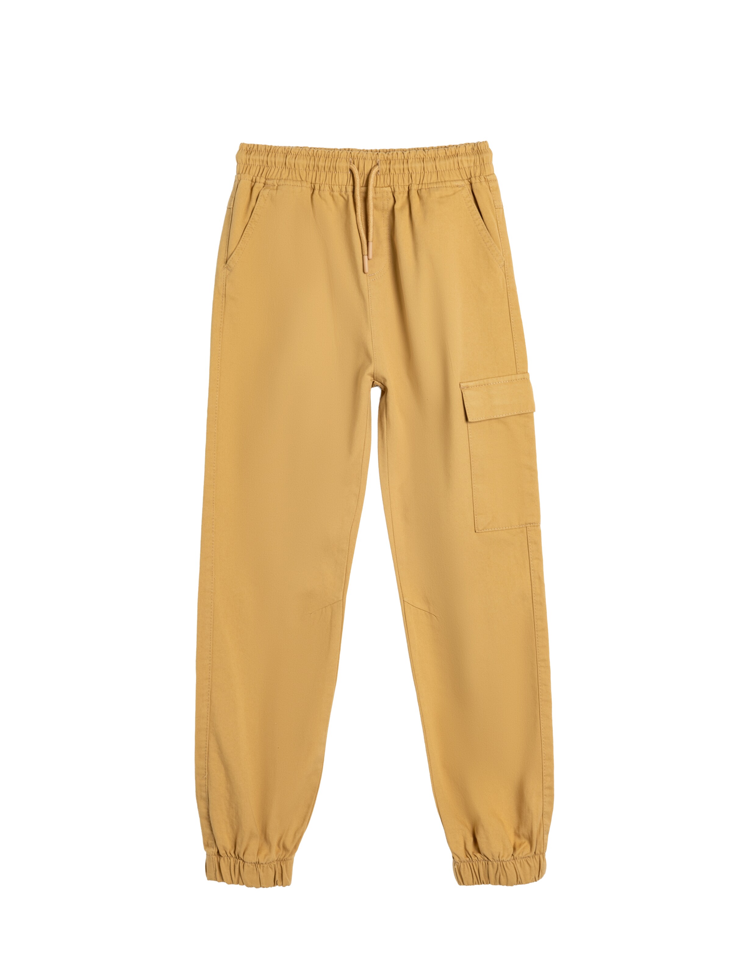 Koton Tapered Broek in Geel: voorkant