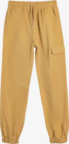 Koton Tapered Broek in Geel: voorkant