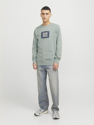 JACK & JONES Sweatshirt 'JJHudson' in Groen