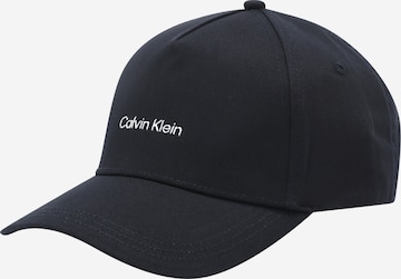 Calvin Klein Czapka z daszkiem w kolorze czarny: przód