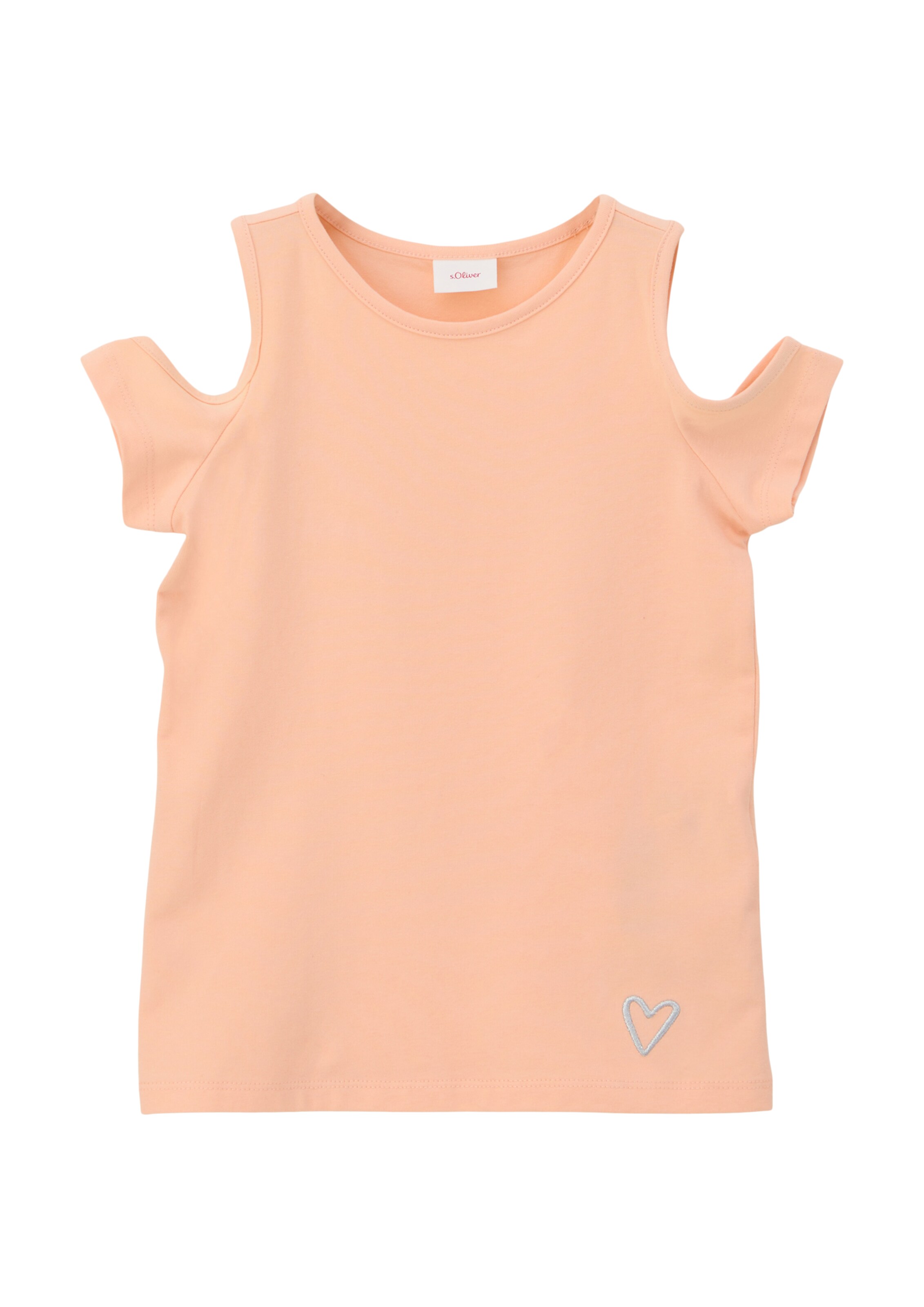 s.Oliver Μπλουζάκι σε πορτοκαλί: μπροστά