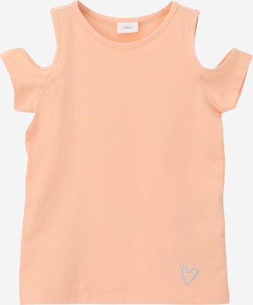 T-Shirt s.Oliver en orange : devant