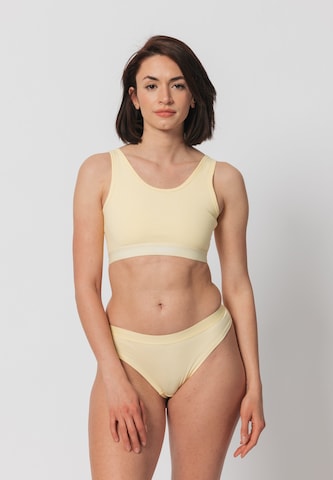 SNOCKS Boxer shorts 'Soft-Bra' in Yellow: front