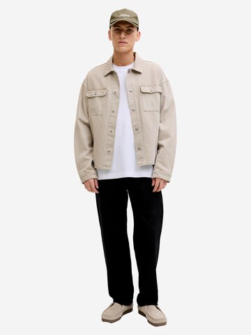 JACK & JONES Shirt 'Barron Tee' in Beige