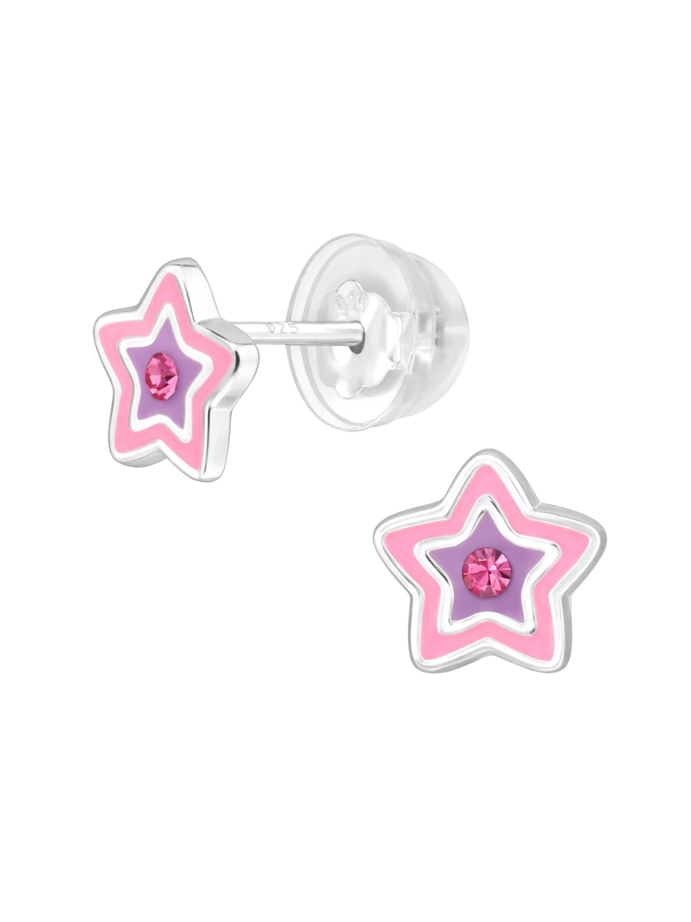 Boucles d'oreilles Maxte en argent : devant