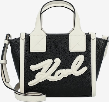 Borsa a mano 'Essentials' di Karl Lagerfeld in bianco: frontale