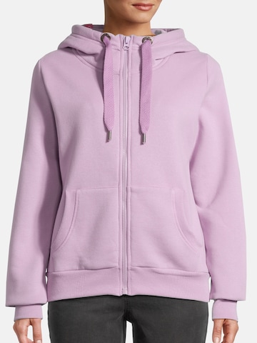 salzhaut Sweatvest in Lila