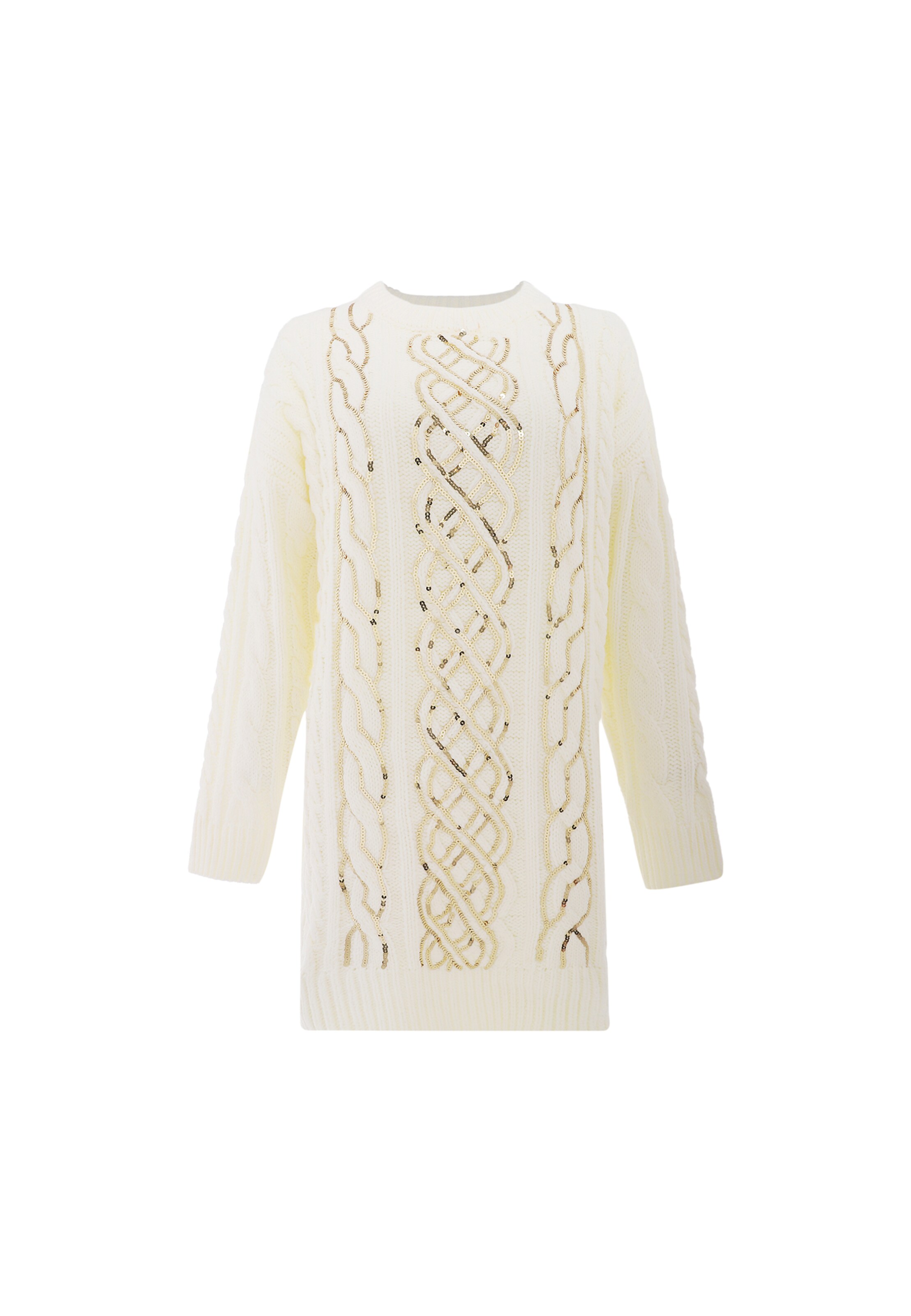 faina - Pullover em branco: frente