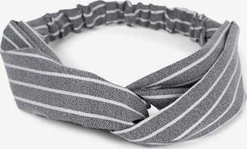 styleBREAKER Haarschmuck 'Haarband mit Streifen Muster und Twist Knoten' in Schwarz: Vorderseite