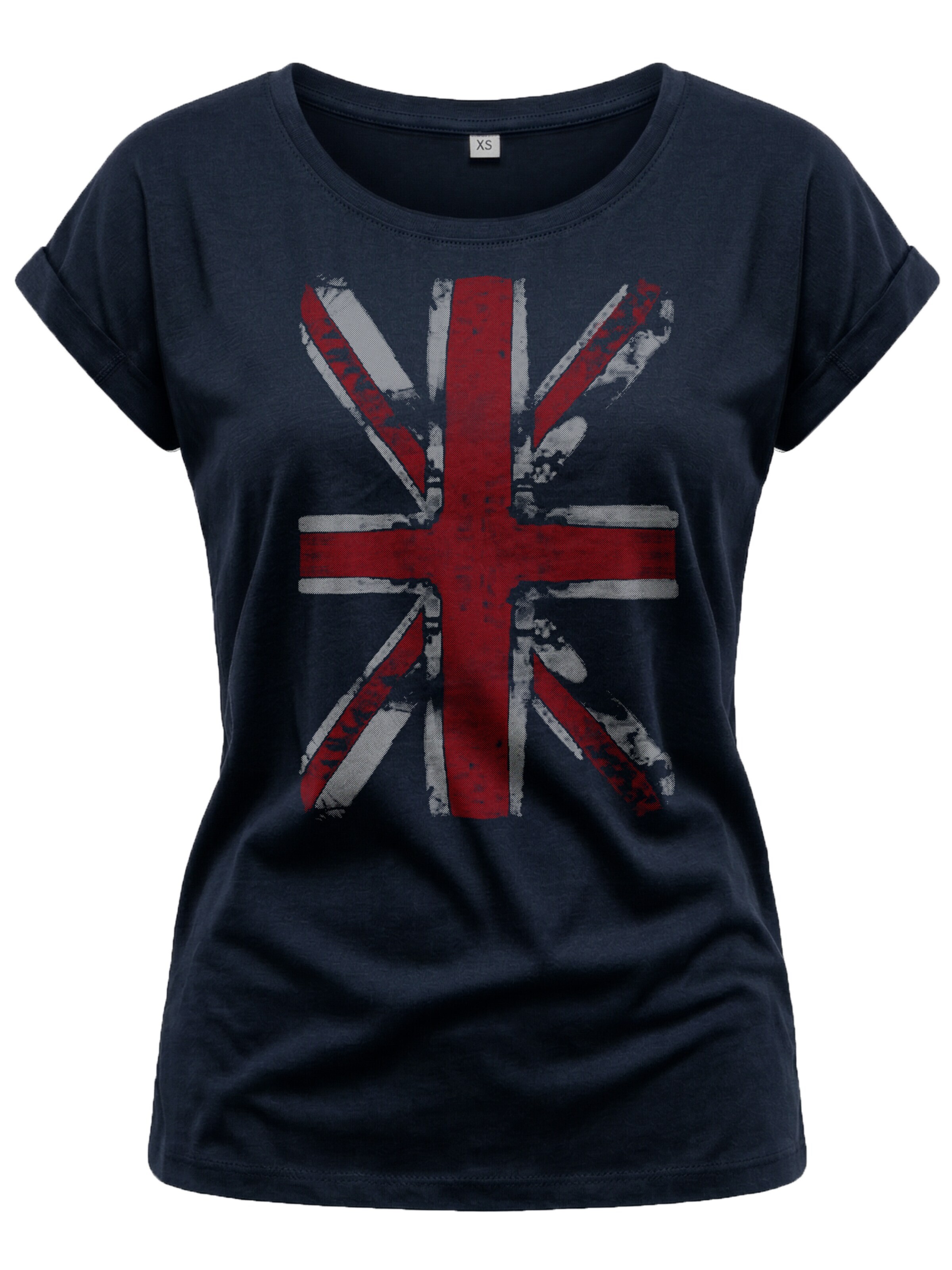 MAKAYA Shirt 'Union Jack' in Blue: front
