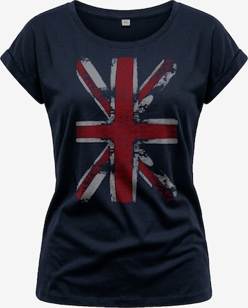 MAKAYA Shirt 'Union Jack' in Blue: front