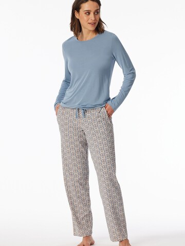 SCHIESSER Pajama pants 'Mix & Relax' in Blue