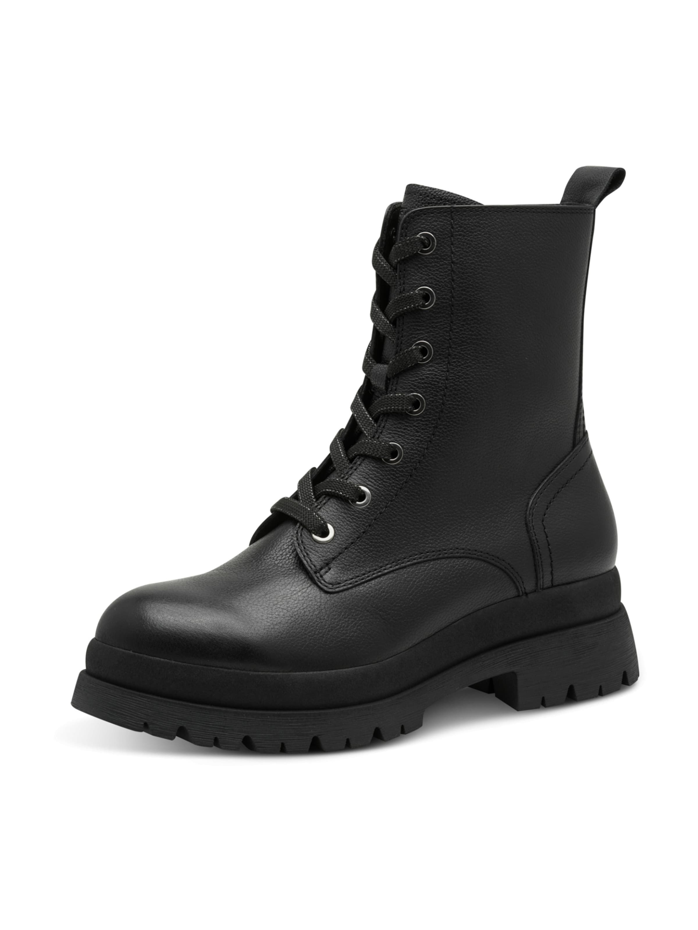 Tamaris Μποτάκι με κορδόνια σε μαύρο: μπροστά