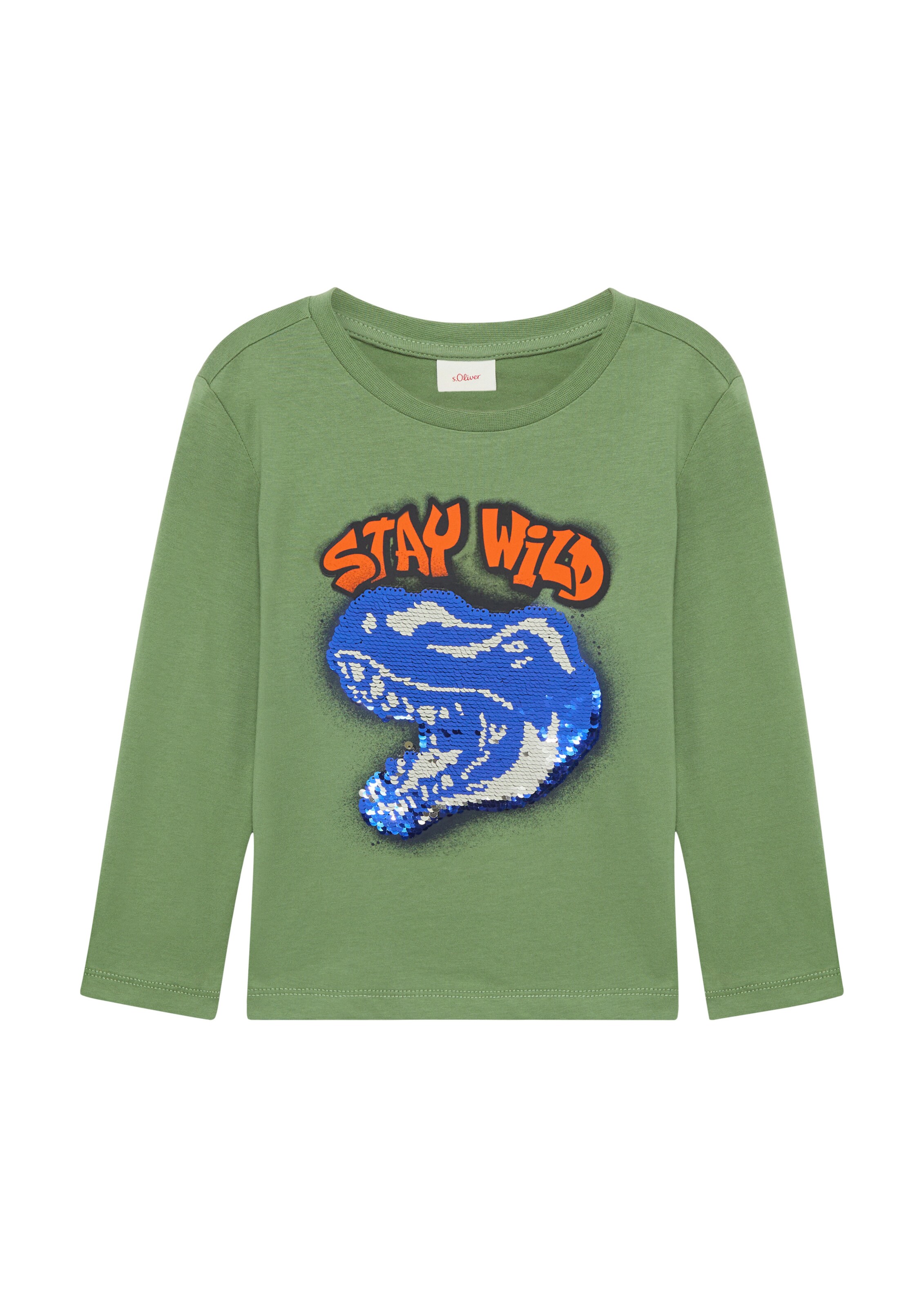 T-Shirt s.Oliver en vert : devant