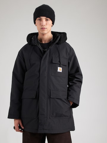 Carhartt WIP Téli parka 'Siberia' - fekete: elől