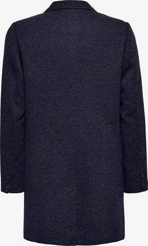 Regular fit Cappotto di mezza stagione 'Julian' di Only & Sons in blu