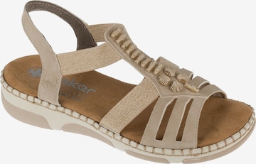 smėlio Rieker Sandalai 'Rieker 66201': priekis