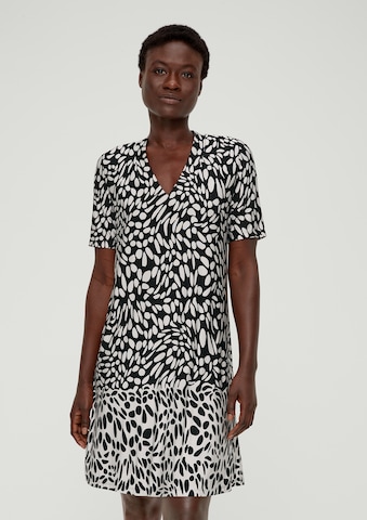 s.Oliver BLACK LABEL Kleid in Schwarz: Vorderseite