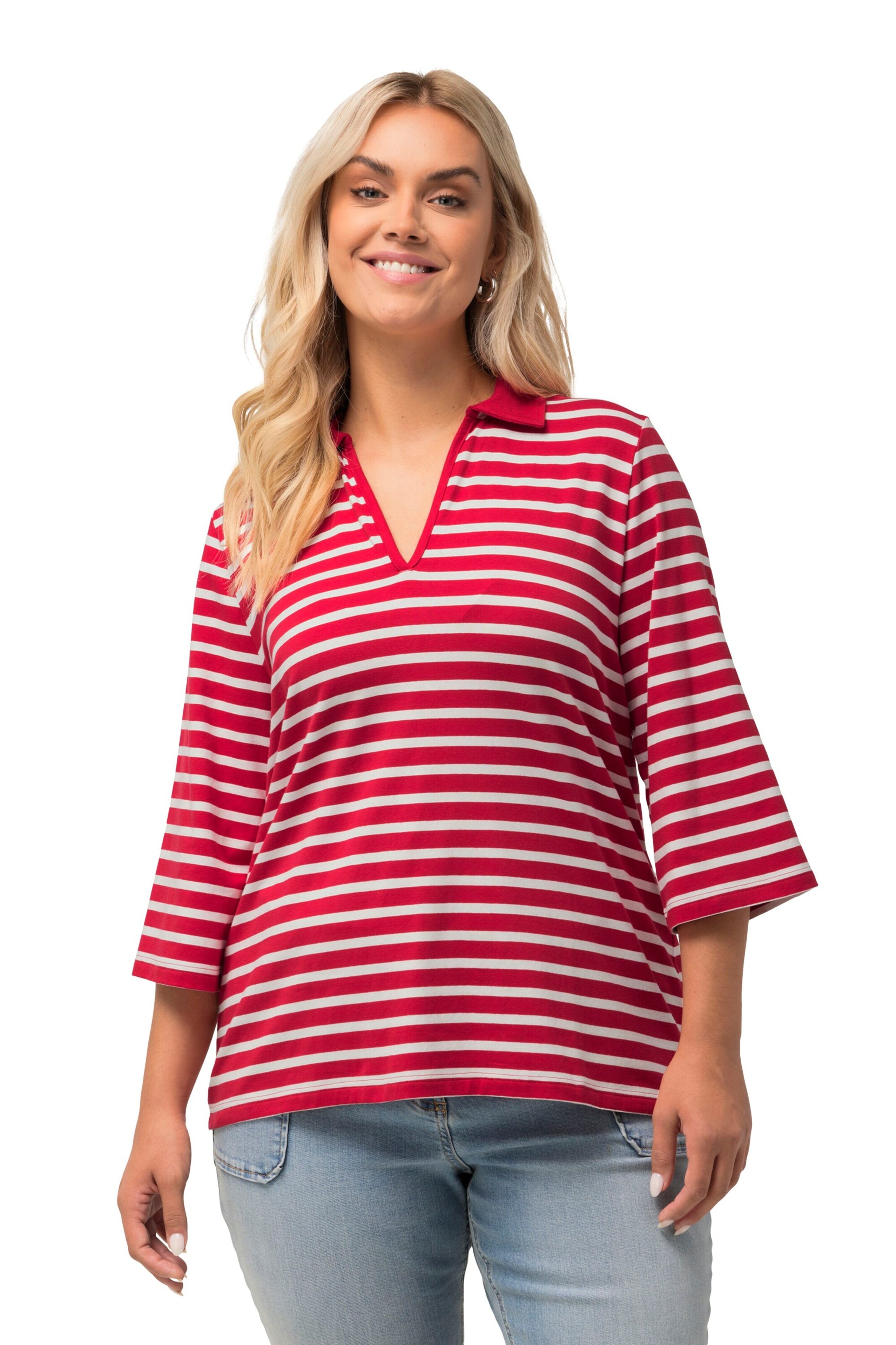 Ulla Popken Shirt in Rot: Vorderseite