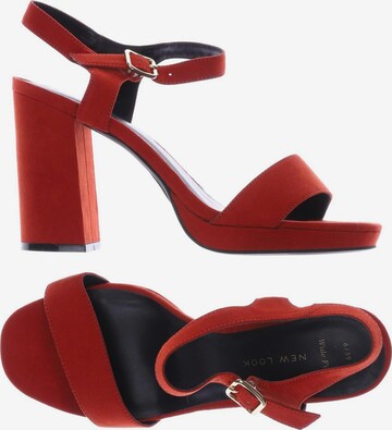 NEW LOOK Sandals & High-Heeled Sandals in 39 in Red: front