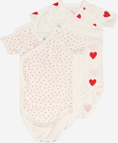 PETIT BATEAU Romper/Bodysuit 'NAISS' in Red / White, Item view