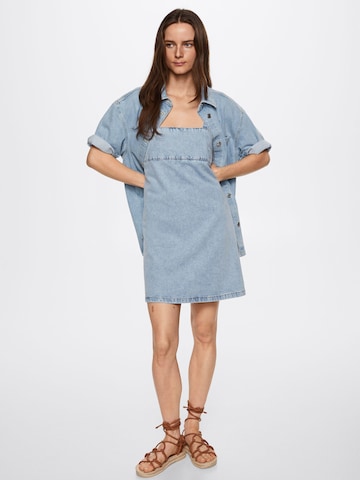 Robe 'Kyomi' MANGO en bleu