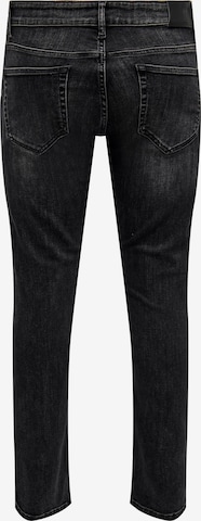 Slimfit Jeans 'Loom' de la Only & Sons pe negru