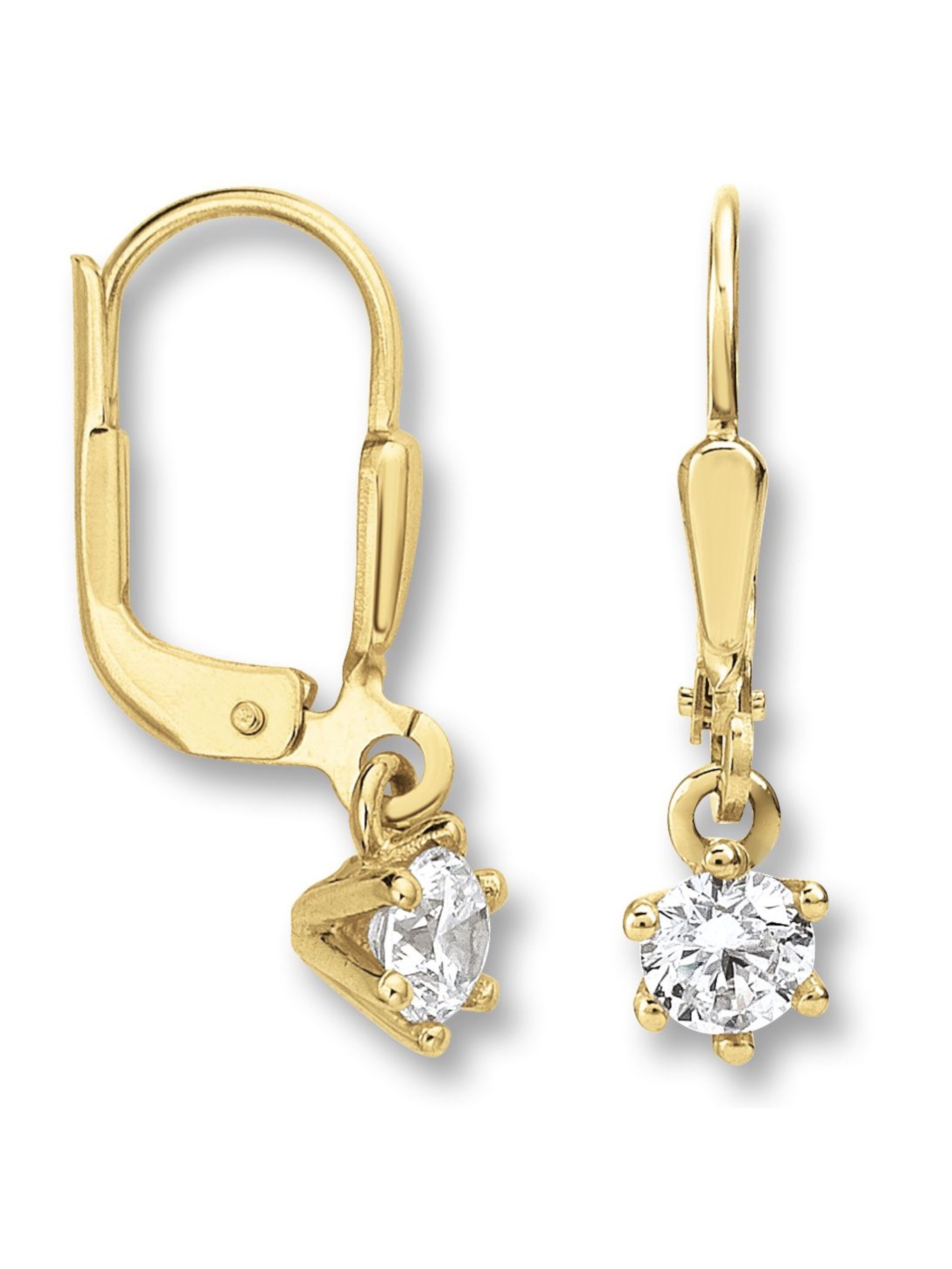 ONE ELEMENT Ohrringe in Gold: Vorderseite