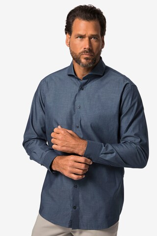 JP1880 Comfort fit Button Up Shirt in Blue: front