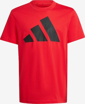 Tricou funcțional 'Essentials' de la ADIDAS SPORTSWEAR pe roșu: față