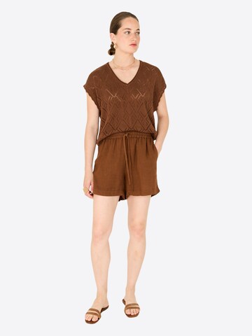 Bellamy Gallery Regular Pants 'Mio' in Brown: front